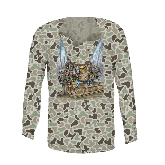 Hooded Performance Shirt | Deep Woods Dolph & Diyala Camo