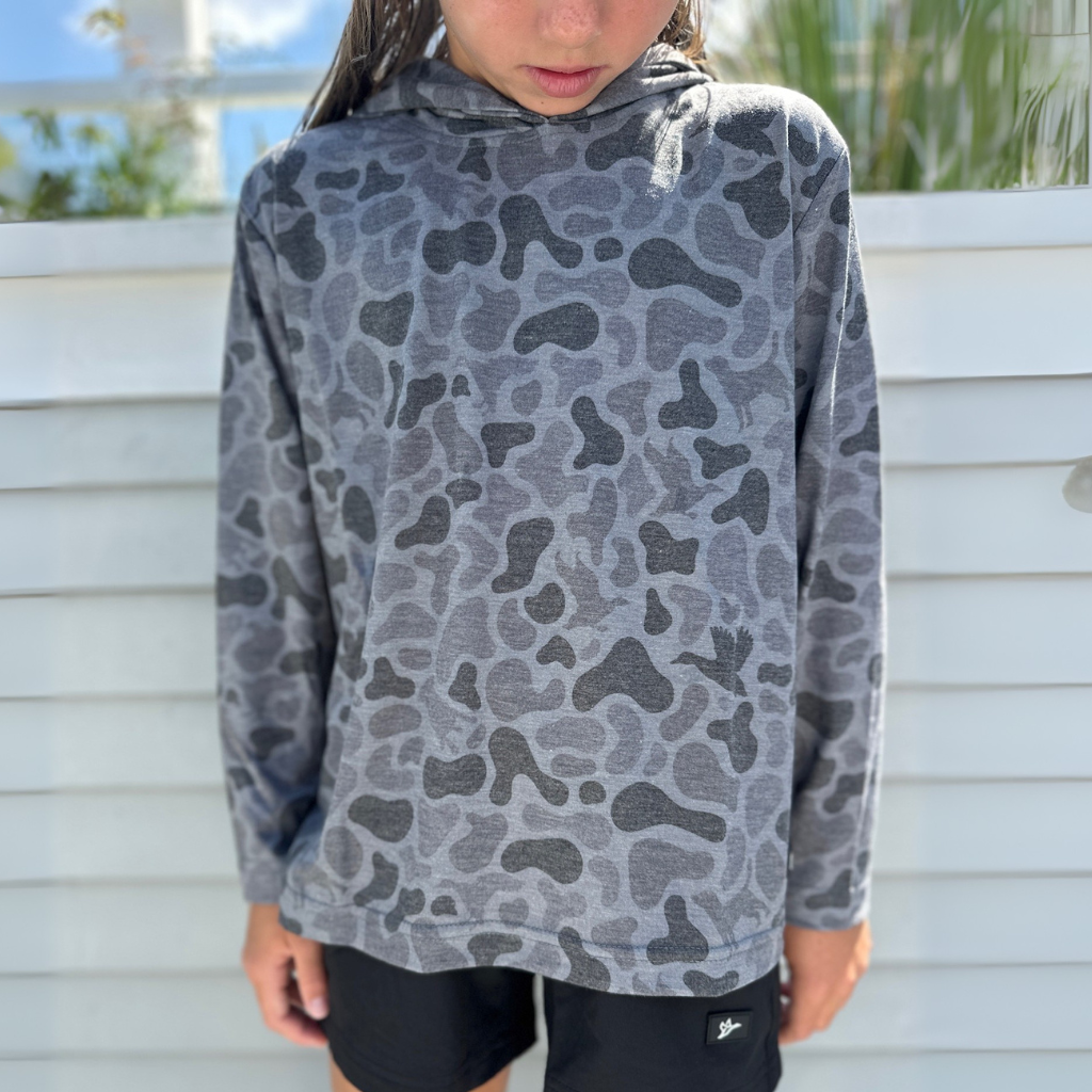 Youth Hooded Performance Shirt | Kandahar Camo