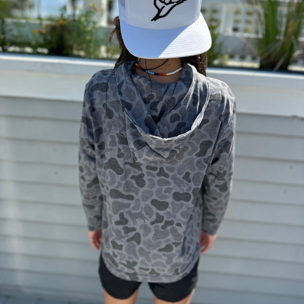 Youth Hooded Performance Shirt | Kandahar Camo