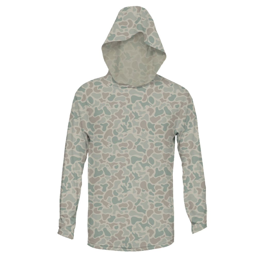 Youth Hooded Performance Shirt | Babylon Camo