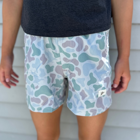 5.5" Youth Volley Short | Babylon Camo